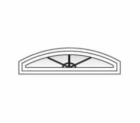 Technical drawing of an Anderson Speciality 400 Half Round Window available at Minnesota Restoration Contractors (MNRC)
