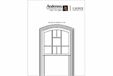 Image features Andersen Speciality Windows E Series window available at Minnesota Restoration Contractors.