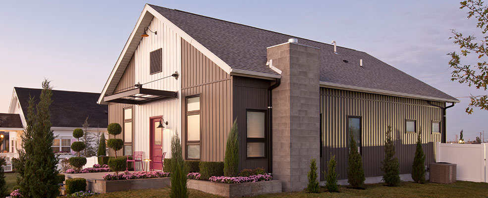 Mastic Vertical Siding on a Minnesota home by MNRC