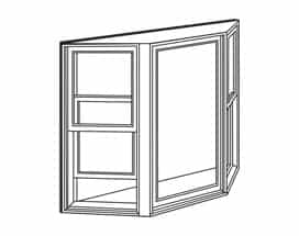 Drawing of an Andersen bay and bow window.