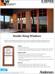 Online brochure features the Andersen E Series double-hung windows available at Minnesota Restoration Contractors