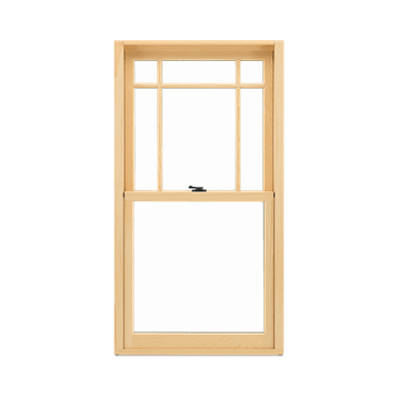 Closed ultimate double hung window.